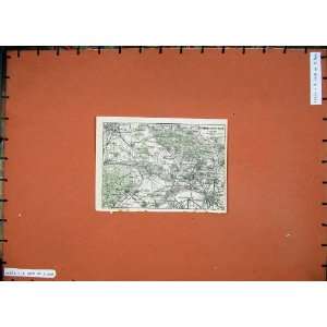   1924 Colour Map France Plan St Denis Pontoise Germain: Home & Kitchen