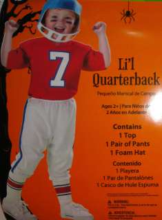 FOOTBALL PLAYER Toddler Costume   New! Size 2T or 3T 4T   shirt pants 