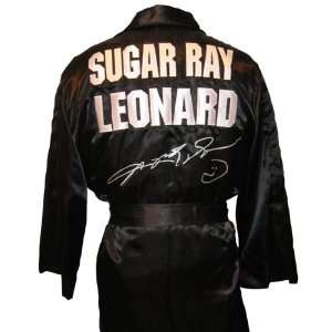 Sugar Ray Leonard Signed Boxing Robe