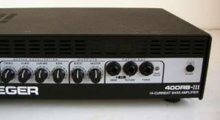 Gallien Krueger GK 400RB III Bass Amp *Ex Cond 15 Lbs + 240 Watts of 