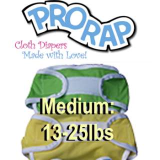 Prorap Medium Yellow Classic Cloth Diaper Cover Gussets  
