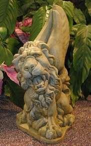 Winged Lion Gargoyle Statue  