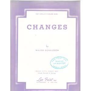  Changes Walter Donaldson Books