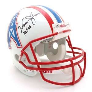 Warren Moon Autographed Helmet  Details Houston Oilers, HOF 