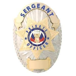  Sergeant Private Officer Badge