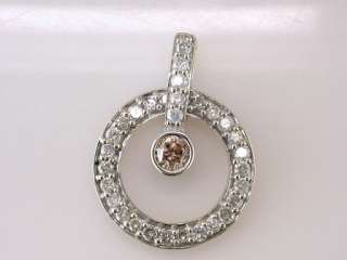 Genuine Diamond 1.00ct 14K White Gold Necklace Pendant Jewelry  
