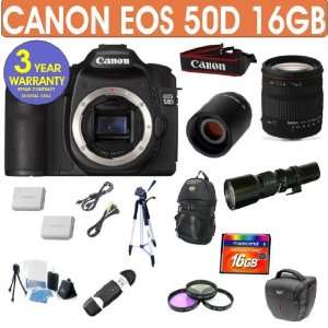 Refurbished Canon EOS 50D + Sigma 18 200 Lens + 500mm 