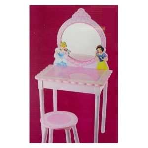  Disney Princess Vanity with Mylar Mirror and Stool
