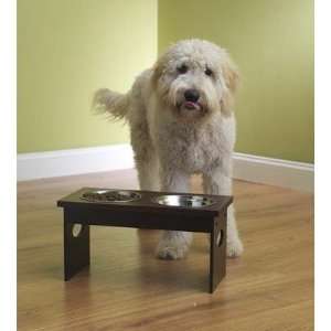   Dog Feeder with Stainless Steel Bowls Height 10