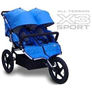  Tike Tech All Terrain X3 Sport Double Child Stroller Baby