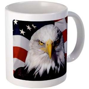  Mug (Coffee Drink Cup) Eagle on American Flag Everything 