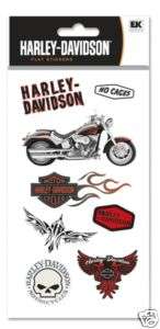 Harley Davidson Motorcycle Skulls Eagles Logo Stickers  