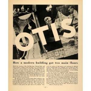   Elevator Company Building Architecture   Original Print Ad Home
