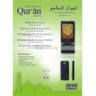 Freeship Dual Sims Holy Quran mobile phone Enmac mq710  