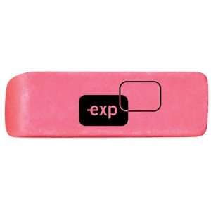  Pink Block Pencil Erasers, Medium, 2/Pack EXP70520 Office 
