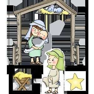  Nativity Set 2   Unmounted Rubber Stamps Arts, Crafts 