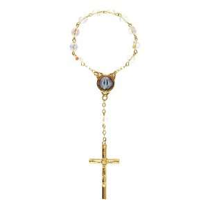 Rosary   One Decade Finger Rosary   Our Lady of Grace   Latin Cross 