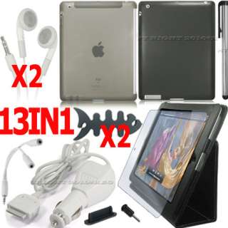 HARD LEATHER CASE COVER POUCH STYLUS FOR IPAD 2 3G WIFI  