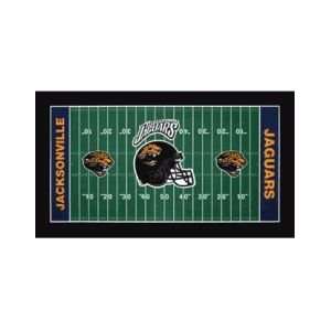 NFL Jacksonville Jaguars XL Football Field Mat:  Sports 