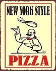 Pizza Chef Vintage Metal Art Italian Pizzeria Retro Tin Sign items in 