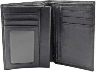 MENS QUALITY ITALIAN LEATHER WALLET BLACK FA201FN NEW  