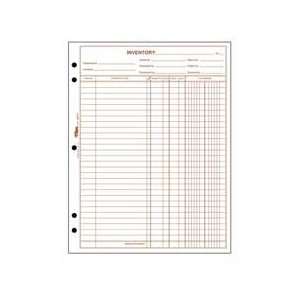 Tops Business Forms Products   Inventory Sheets, 1 Part, 2 Pads, 8 1/2 