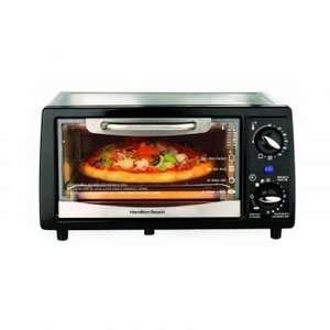   Hamilton Beach 31136 4 Slice Toaster Oven   Black: Home & Kitchen