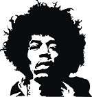 Jimi Hendrix Silhouette Vinyl Decal,Stic​ker,Car Graphic