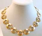 Vintage Jewelry Designer Signed 12 kt Gold Filled Necklace 18 Collar 