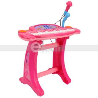 New Kids 36 Keys Piano Toy Playset Keyboard Electronic Pink Color 