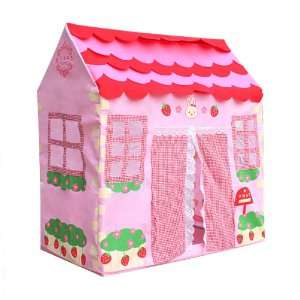 : Pink Fairy Princess Castle Pop Up Children Kids Toy House Play Tent 