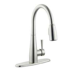 Glacier Bay Contemporary Pull Down Kitchen Faucet Stainless Steel