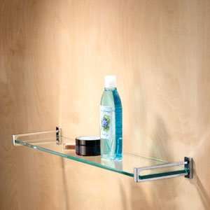   3018T 24/PC Frame Tempered Glass Bathroom Shelf