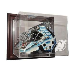 New Jersey Devils Full Size Goalie Mask Display Case Wall 
