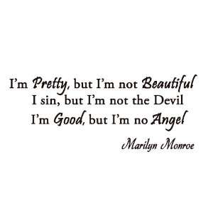  Marilyn Monroe, Im Pretty But Im Not Beautiful   Vinyl 