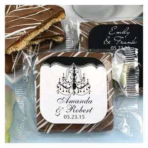    Personalized Chocolate Graham Cracker Favors 