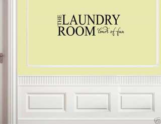 LAUNDRY ROOM LOADS OF FUN Vinyl Wall Lettering Quotes 2  