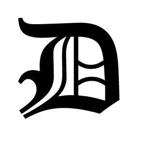  Old English Lettering Letter D White Decal Automotive