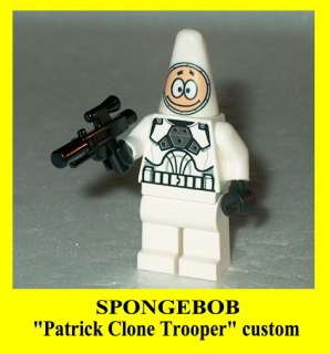 SPONGEBOB Lego Patrick as Clone Trooper custom NEW Star Wars  