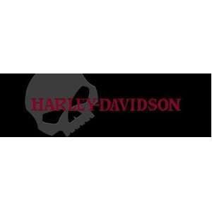   SKULL RED LETTERS HARLEY DAVIDSON 66X20 REAR WINDOW DECAL Automotive