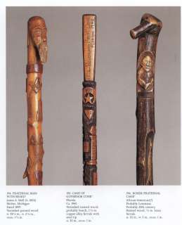 American Folk Art Canes wood carving walking sticks 9780295972008 