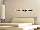 LIVE LOVE LAUGH Vinyl wall lettering sayings home decor quotes art