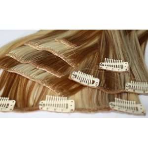  Clip in Remy Human Hair Full Head Extensions 18 Color 