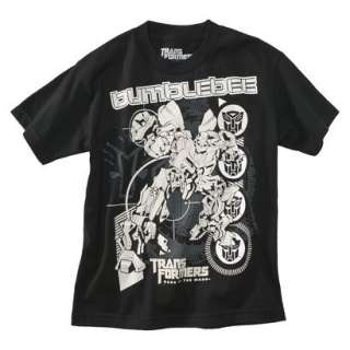 Transformers Boys Short Sleeve Graphic Tee   Black product details 