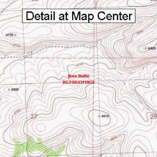  USGS Topographic Quadrangle Map   Ibex Butte, Oregon 