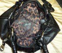 MAKOWSKY Pebble LEATHER TOTE Bag BLACK Medium Handbag PURSE Shoulder 