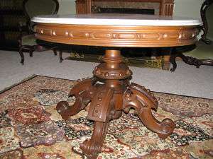 THOMAS BROOKS Victorian Marble Top Table  
