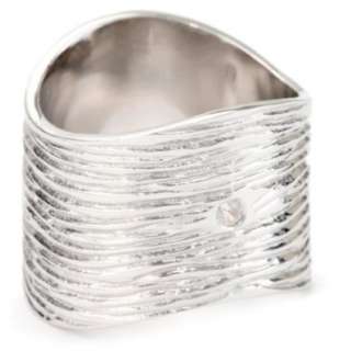 Argento Vivo Brushed Metals Wides Textured Band Ring   designer 