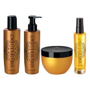  Orofluido Shampoo, Conditioner, Shine Spray, Mask Set 