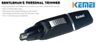 NEW Wet/Dry nose&ear hair trimmers battery operation  